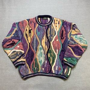 Tundra For Bachrach Colorful Crewneck Sweater